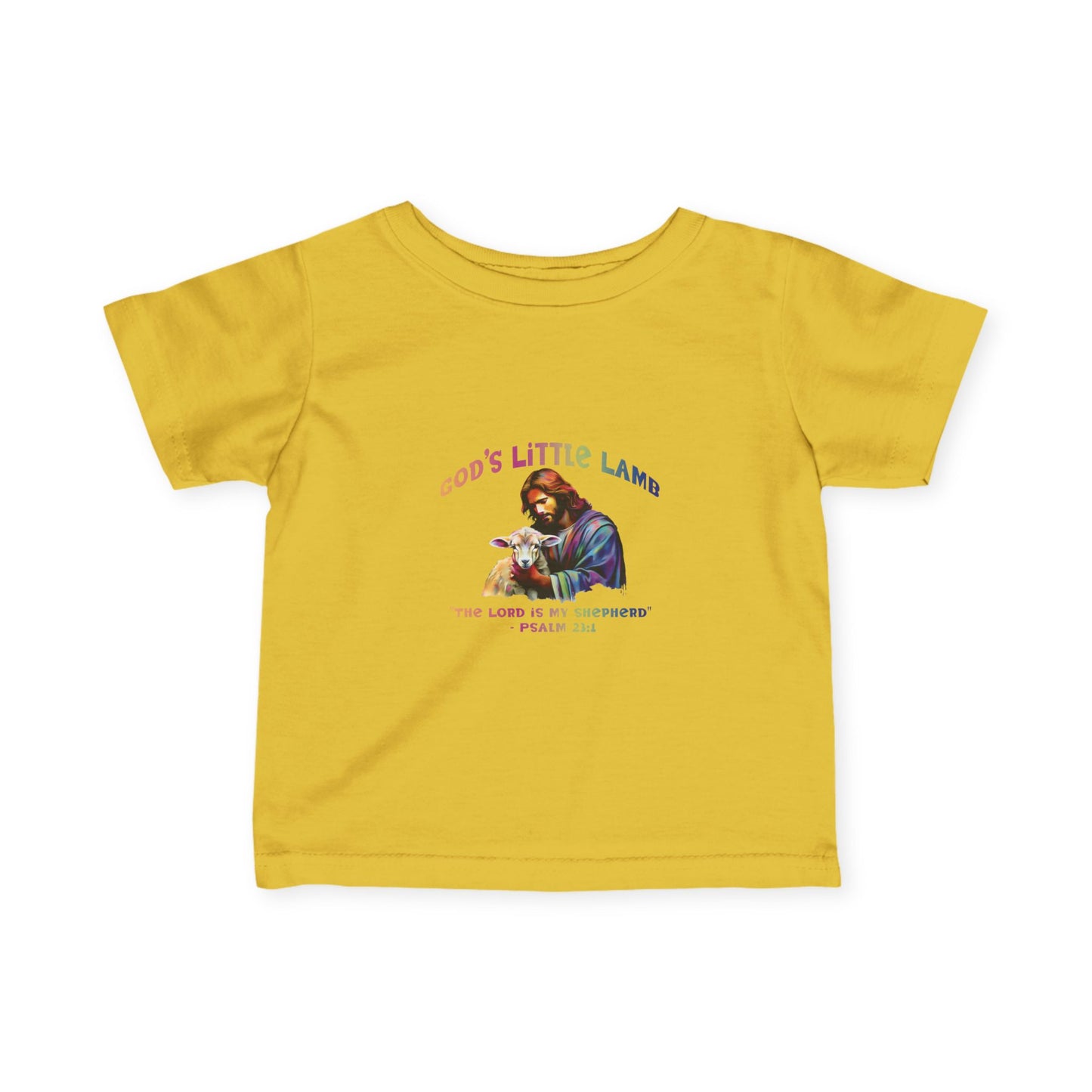 Infants "Gods Little Lamb" T-Shirt - Psalm 23:1