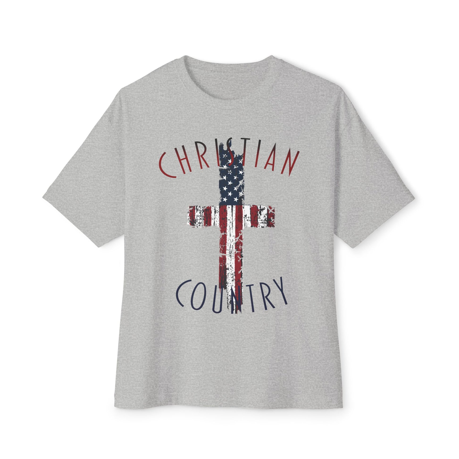 Christian Country American Flag Cross T-Shirt