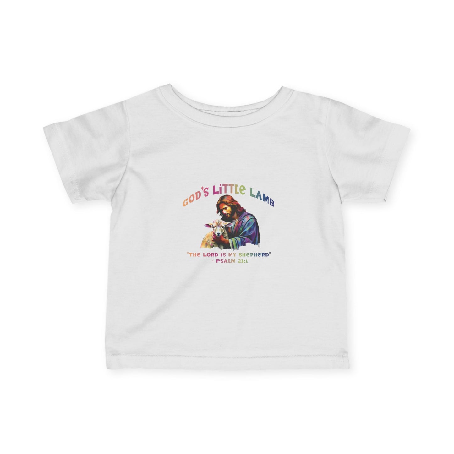 Infants "Gods Little Lamb" T-Shirt - Psalm 23:1