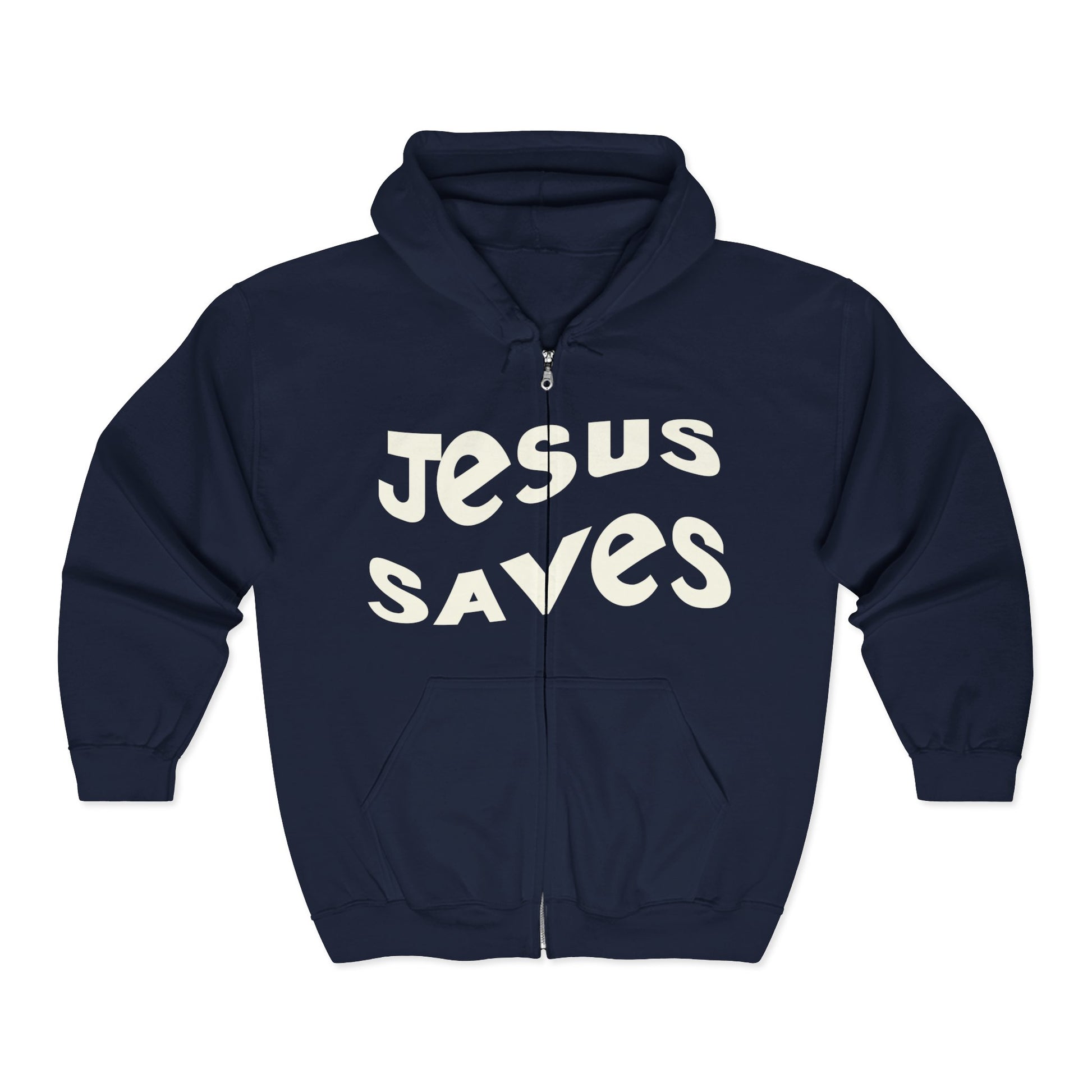 Jesus Saves hoodie, black Christian apparel, faith-based gift, cozy casual wear.
