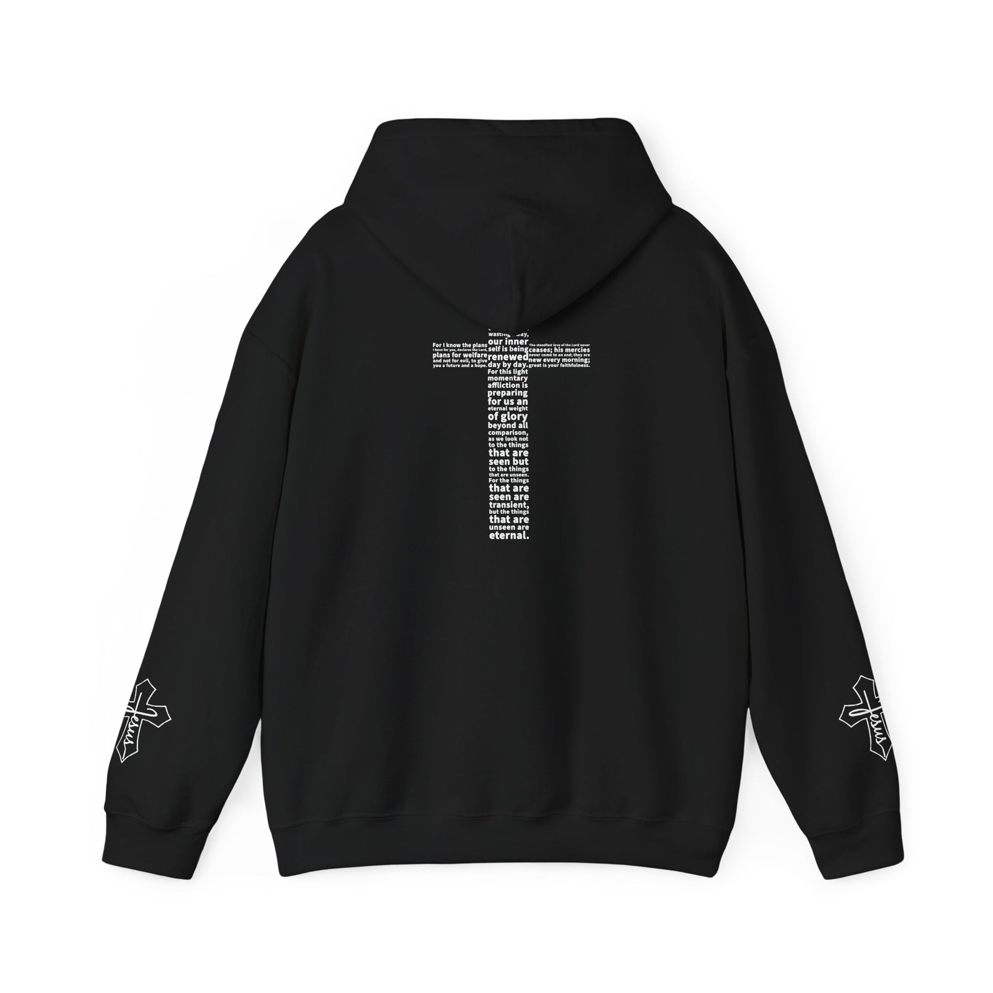 Best Faith Hoodie with White Cross | Bible Verse Design