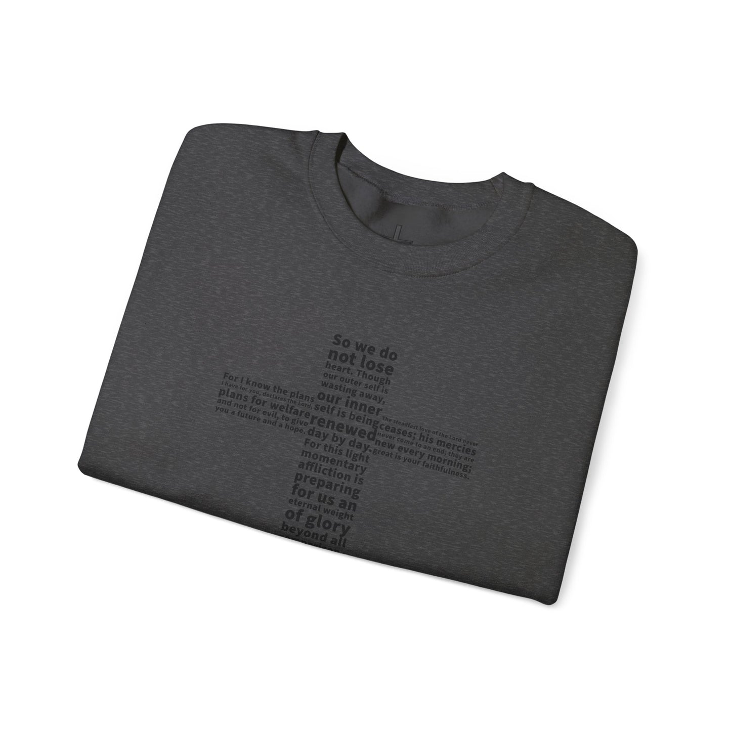 Bible Verse Cross Sweatshirt