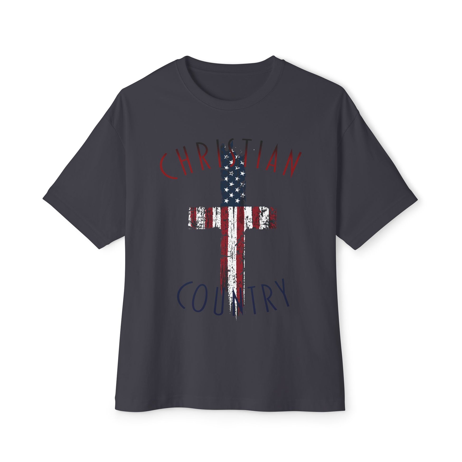 Christian Country American Flag Cross T-Shirt