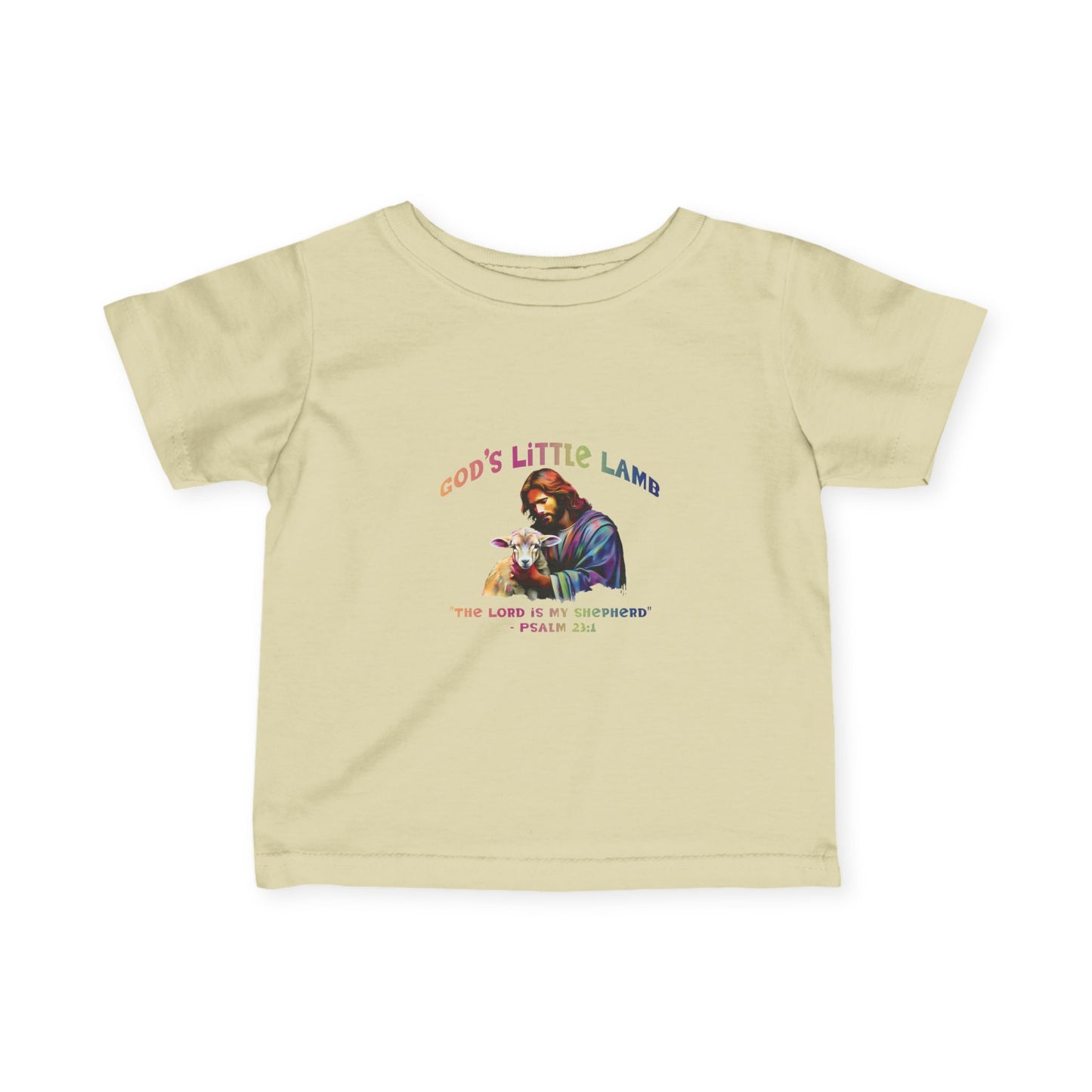 Infants "Gods Little Lamb" T-Shirt - Psalm 23:1