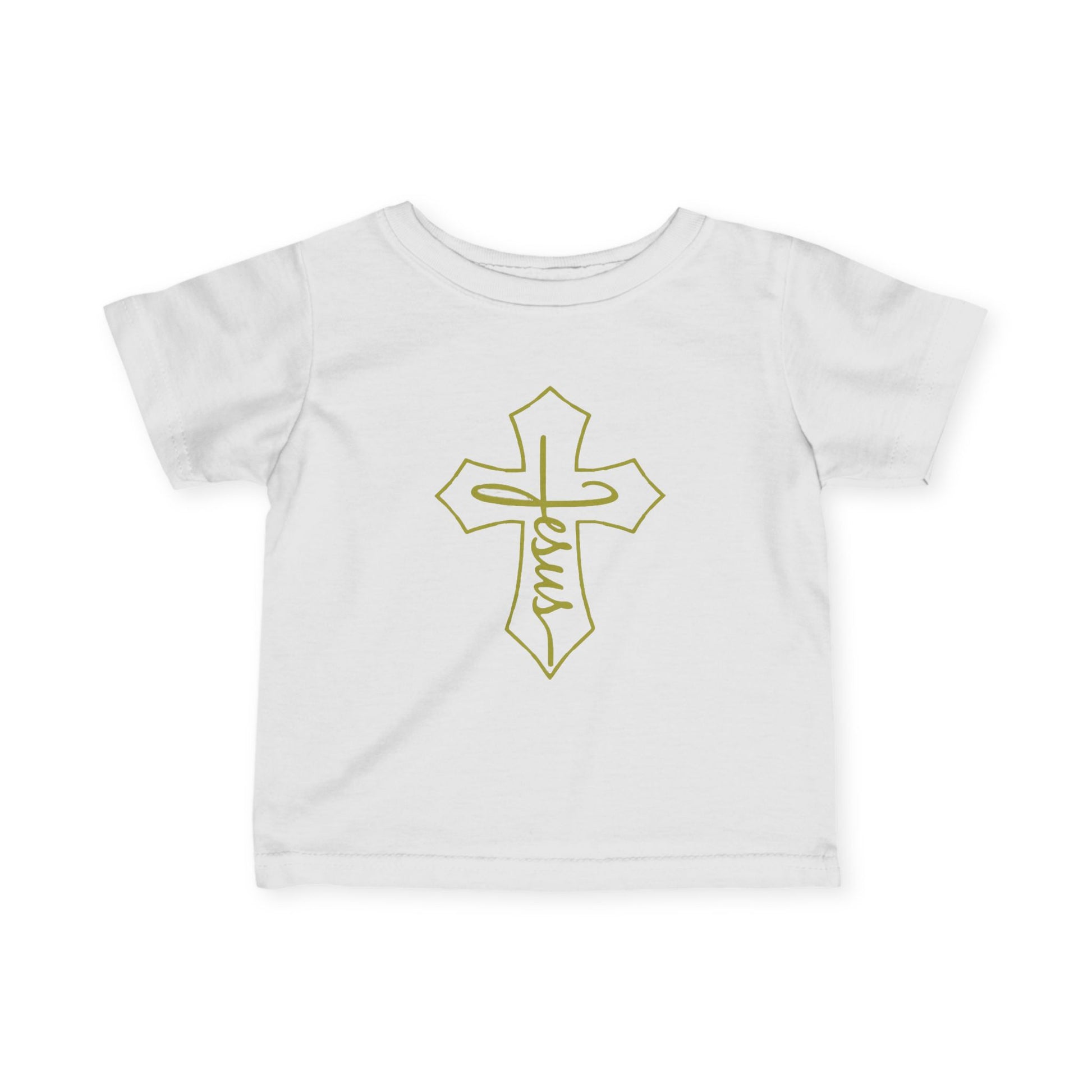 Christian Infant T-Shirt | Jesus Cross Baby Baptism Gift