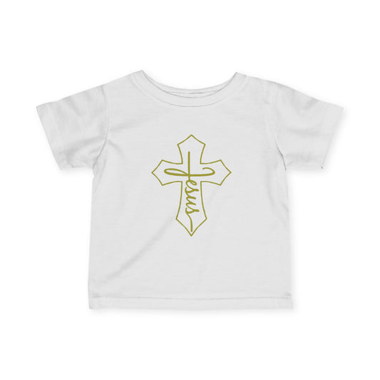 Christian Infant T-Shirt | Jesus Cross Baby Baptism Gift