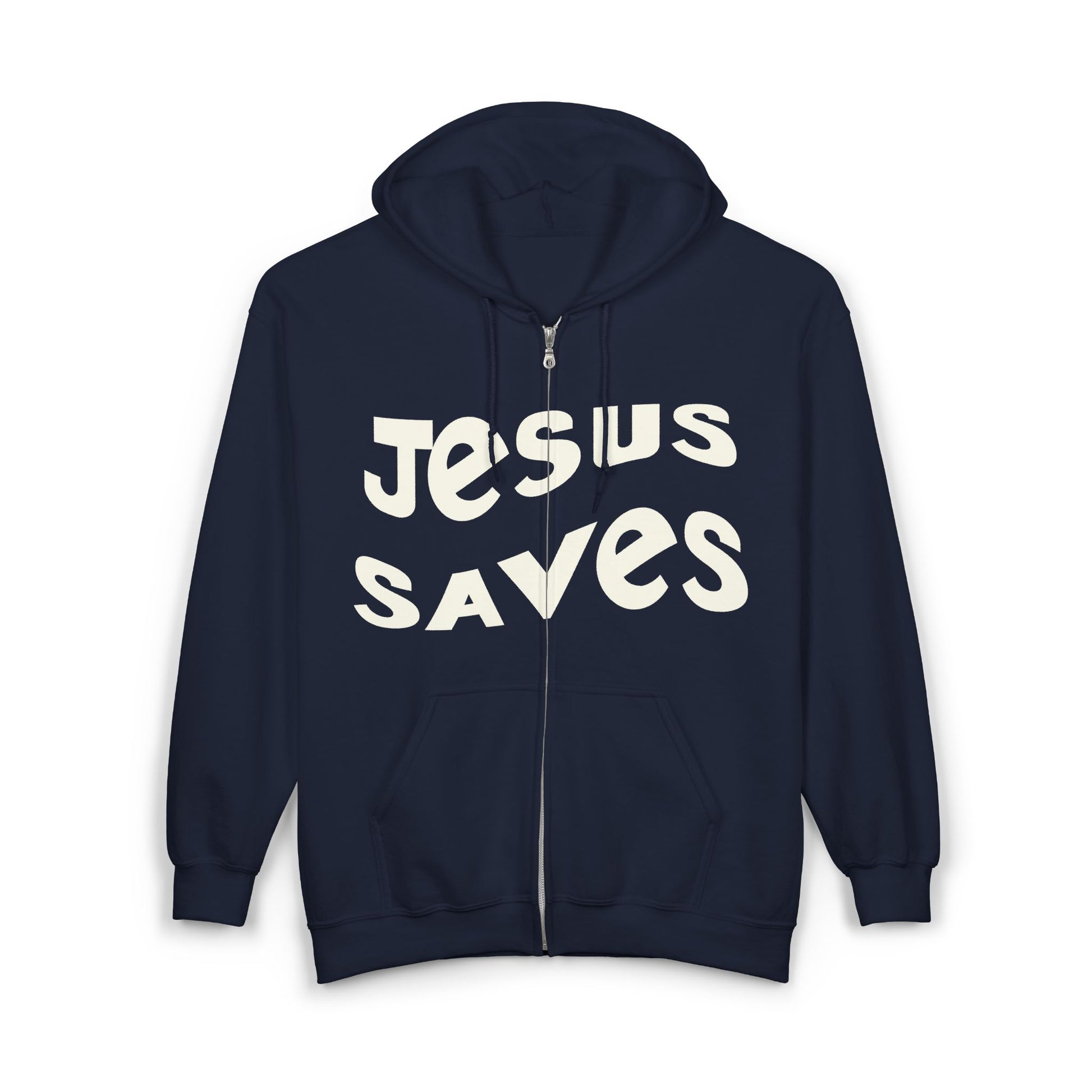 Jesus Saves hoodie, black Christian apparel, faith-based gift, cozy casual wear.
