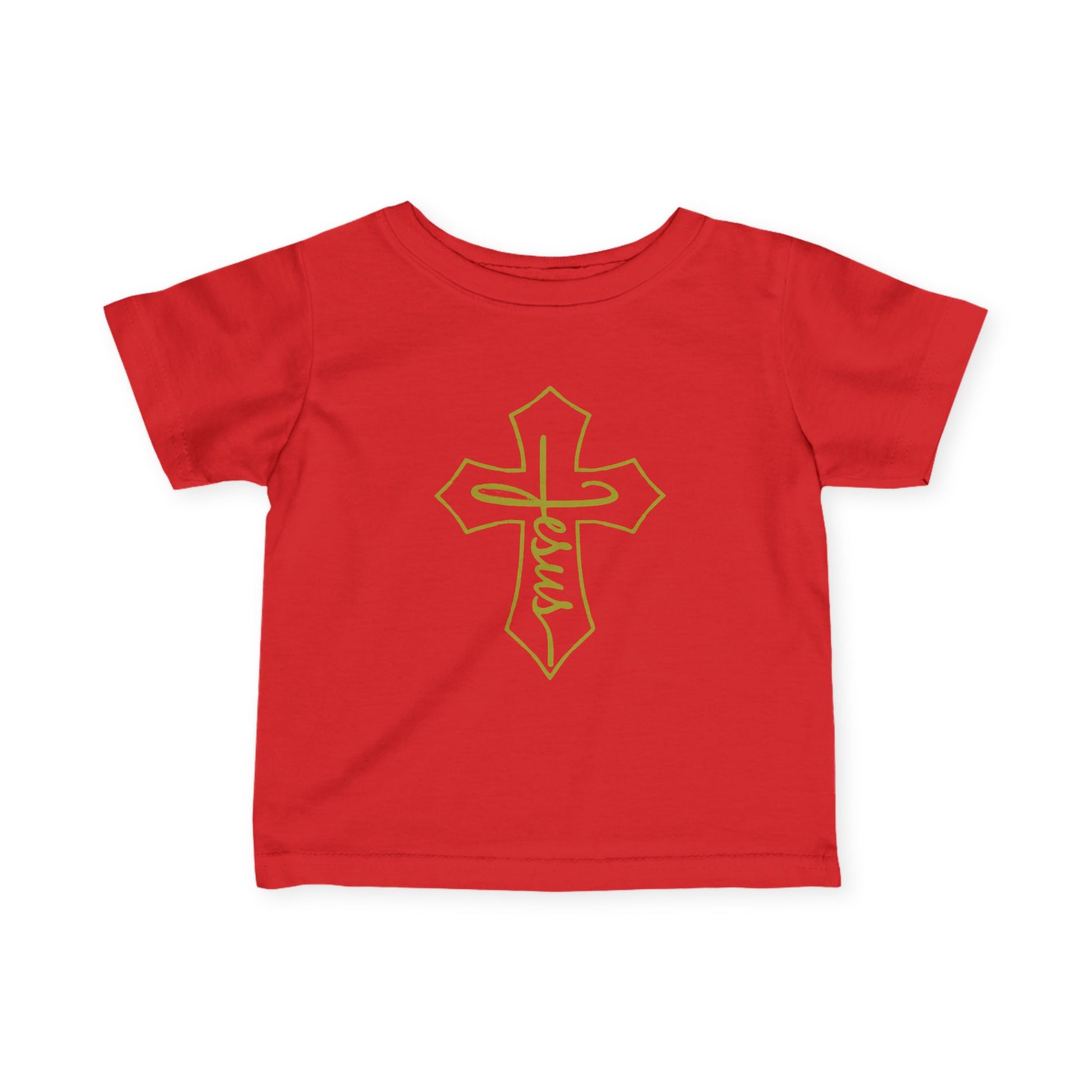 Christian Infant T-Shirt | Jesus Cross Baby Baptism Gift