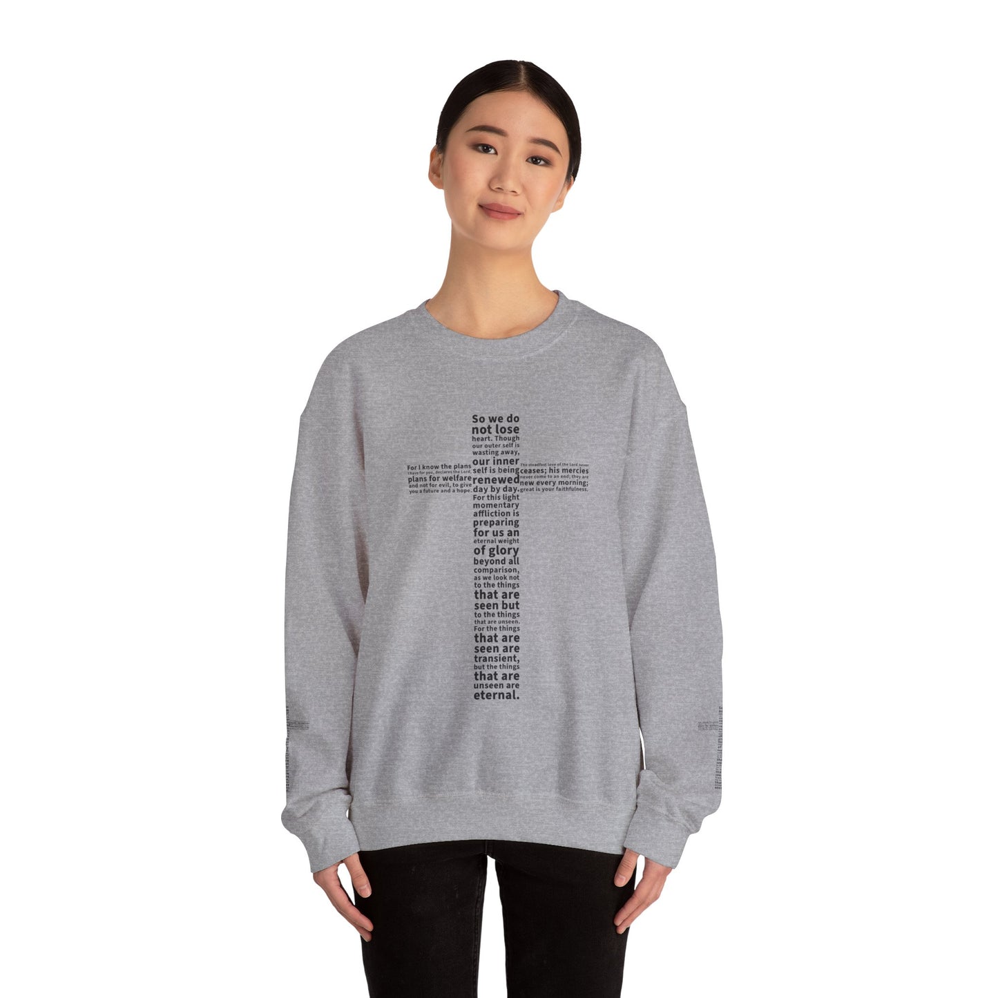 Bible Verse Cross Sweatshirt