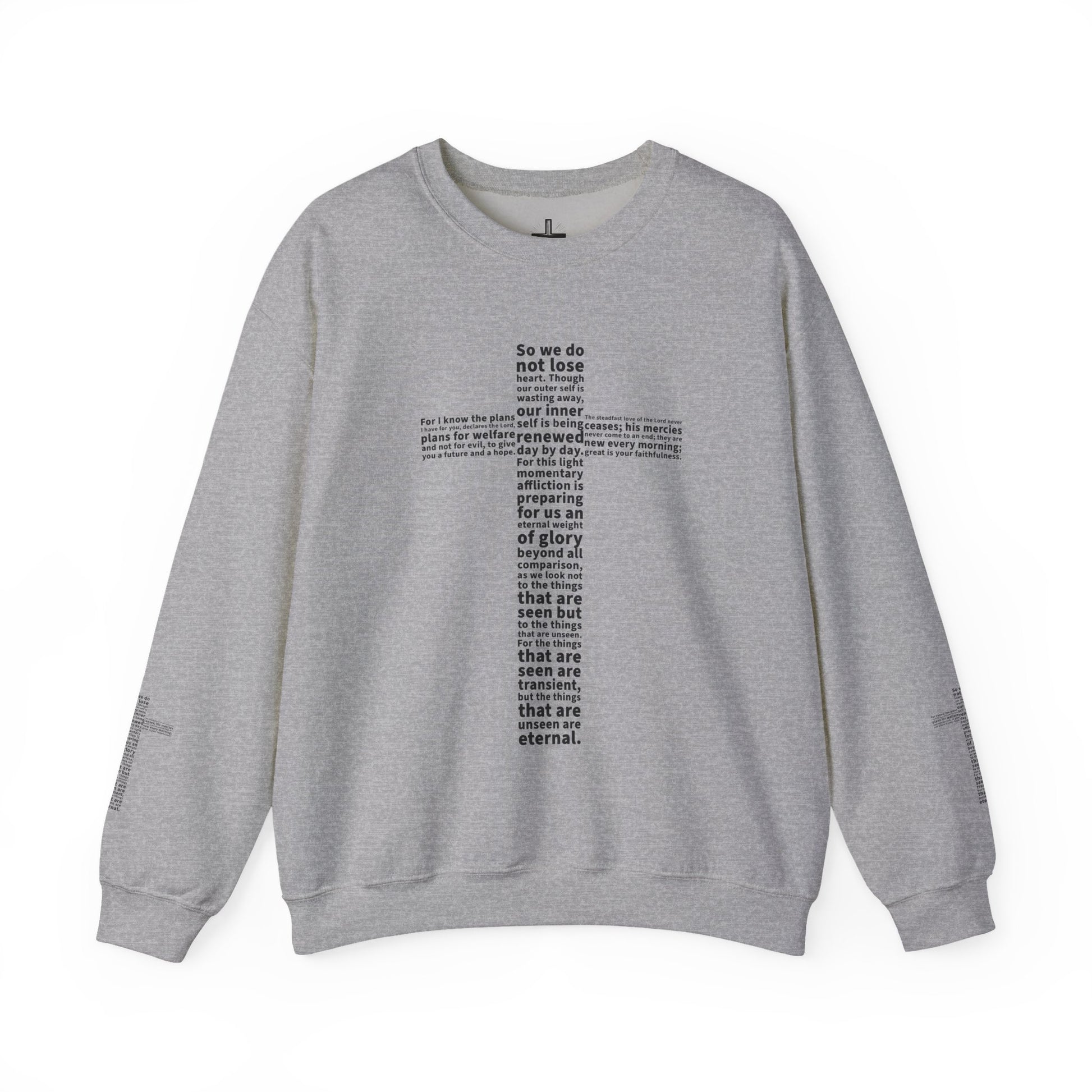 Bible Verse Cross Sweatshirt | Christian Apparel