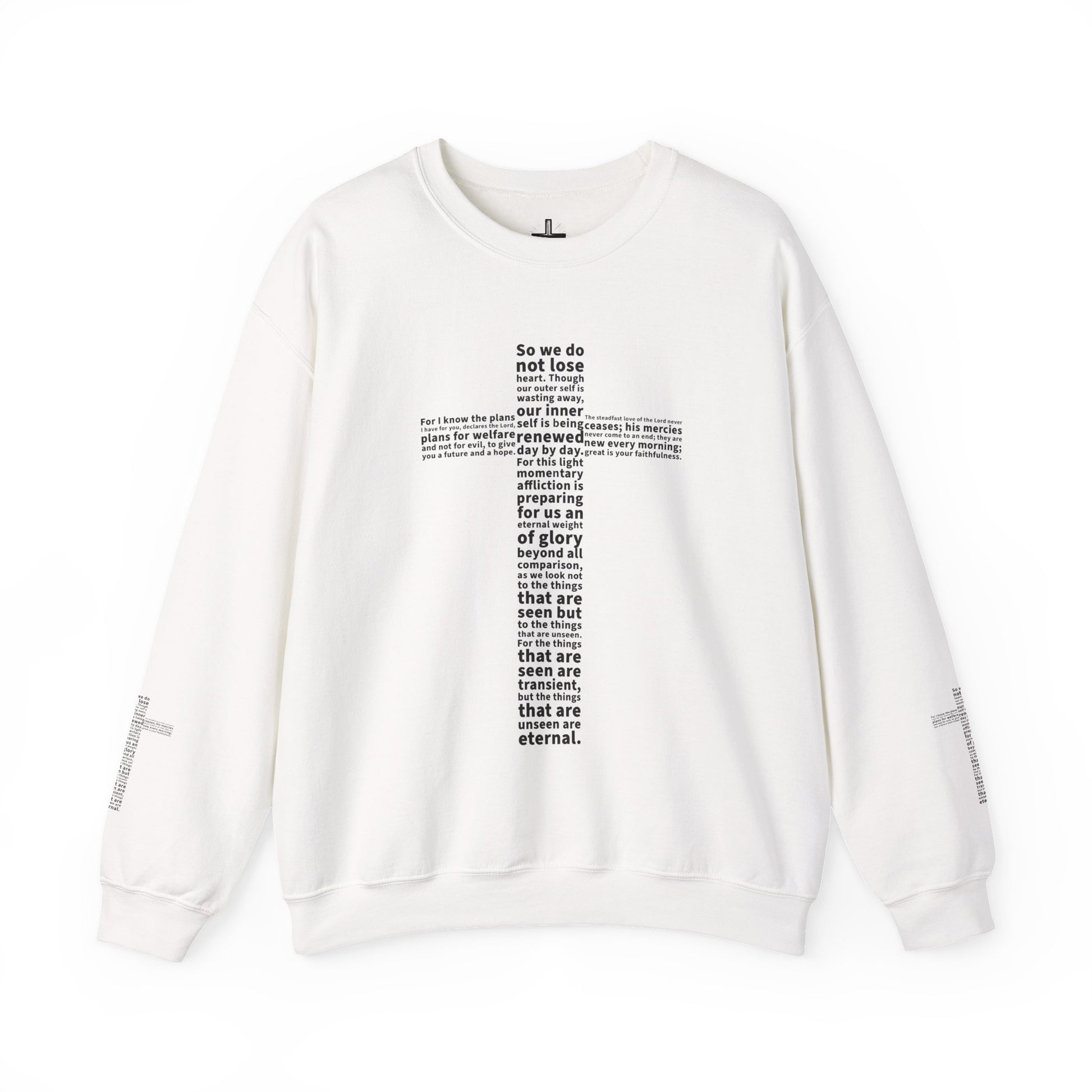 Bible Verse Cross Sweatshirt | Christian Apparel
