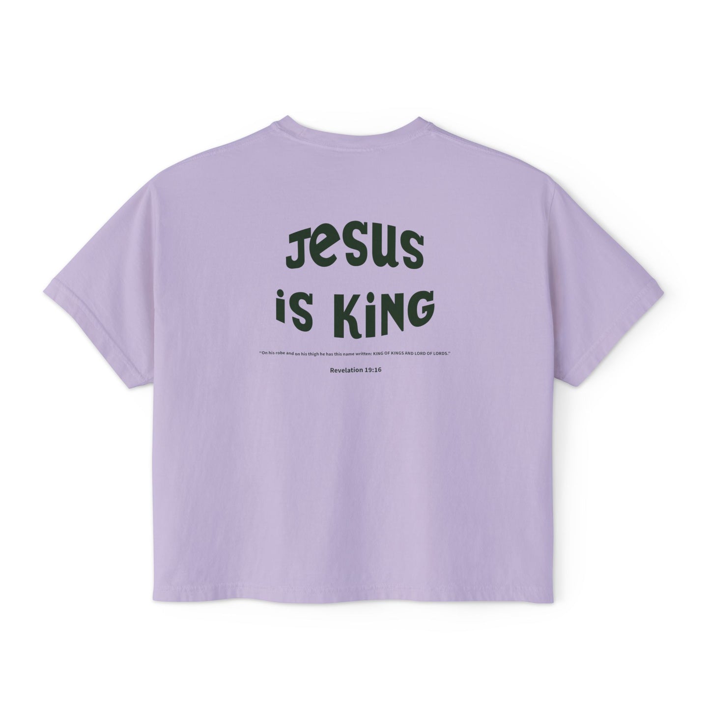 Jesus Is King T-Shirt, Unisex Graphic Tee with Revelation 19:16, Faith-Based Apparel