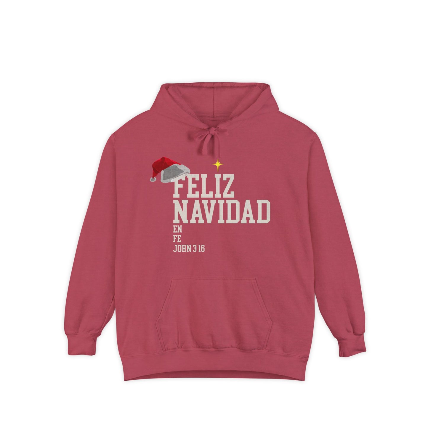 Feliz Navidad En Fe Hoodie | John 3:16 Christmas Hoodie | Limited Bilingual Faith Drop 2025