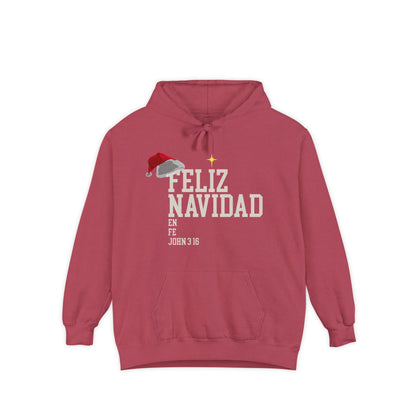 Feliz Navidad En Fe Hoodie | John 3:16 Christmas Hoodie | Limited Bilingual Faith Drop 2025