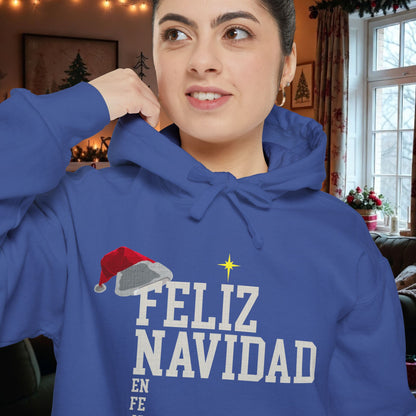 Feliz Navidad En Fe Hoodie | John 3:16 Christmas Hoodie | Limited Bilingual Faith Drop 2025