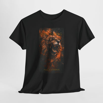 Jesus is King T-Shirt - Bold Christian Lion Design