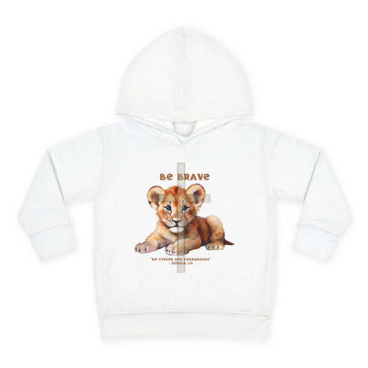 Toddler's "Be Brave" Hoodie - Joshua 1:9
