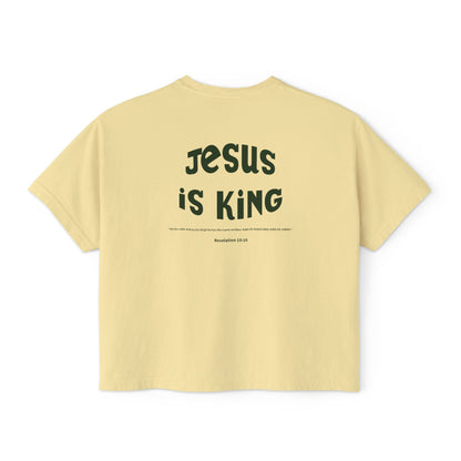 Jesus Is King T-Shirt, Unisex Graphic Tee with Revelation 19:16, Faith-Based Apparel