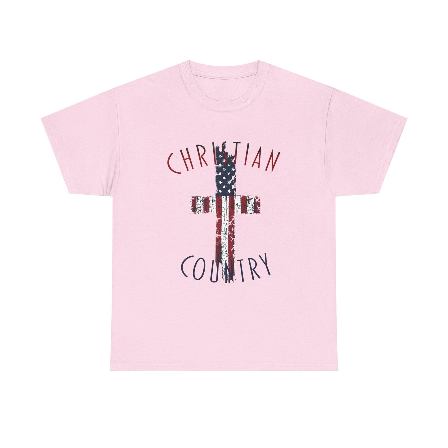 Christian Country American Flag Cross T-Shirt