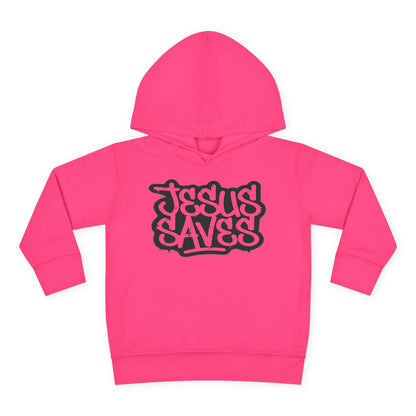 Jesus Saves graffiti youth hoodie front view

