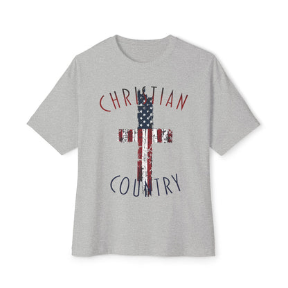 Christian Country American Flag Cross T-Shirt