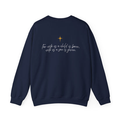Patriotic Isaiah 9:6 Christian Sweatshirt | American Flag Tree Faith Hoodie – Free USA Shipping