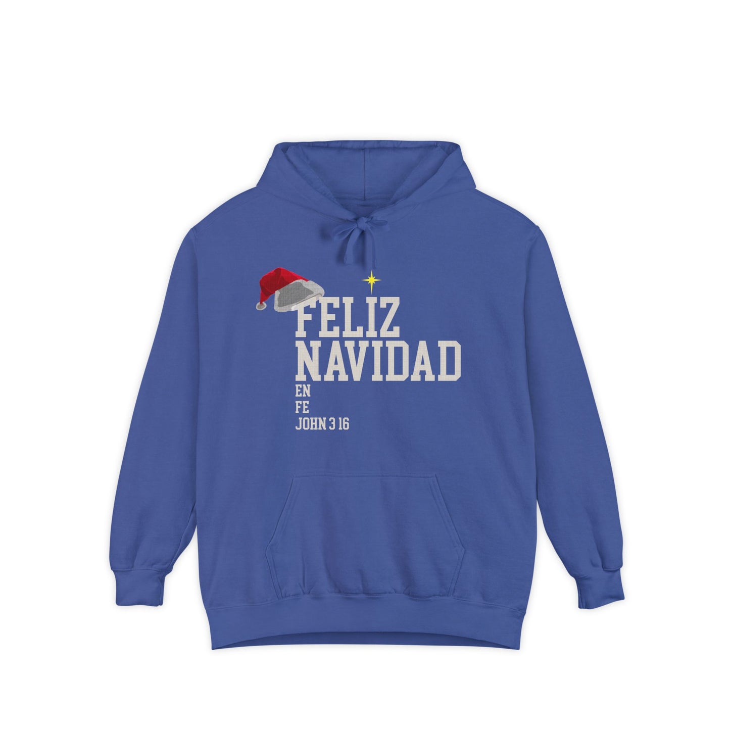 Feliz Navidad En Fe Hoodie | John 3:16 Christmas Hoodie | Limited Bilingual Faith Drop 2025