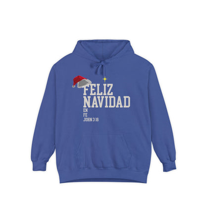 Feliz Navidad En Fe Hoodie | John 3:16 Christmas Hoodie | Limited Bilingual Faith Drop 2025