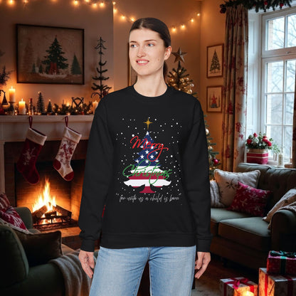 Patriotic Isaiah 9:6 Christian Sweatshirt | American Flag Tree Faith Hoodie – Free USA Shipping