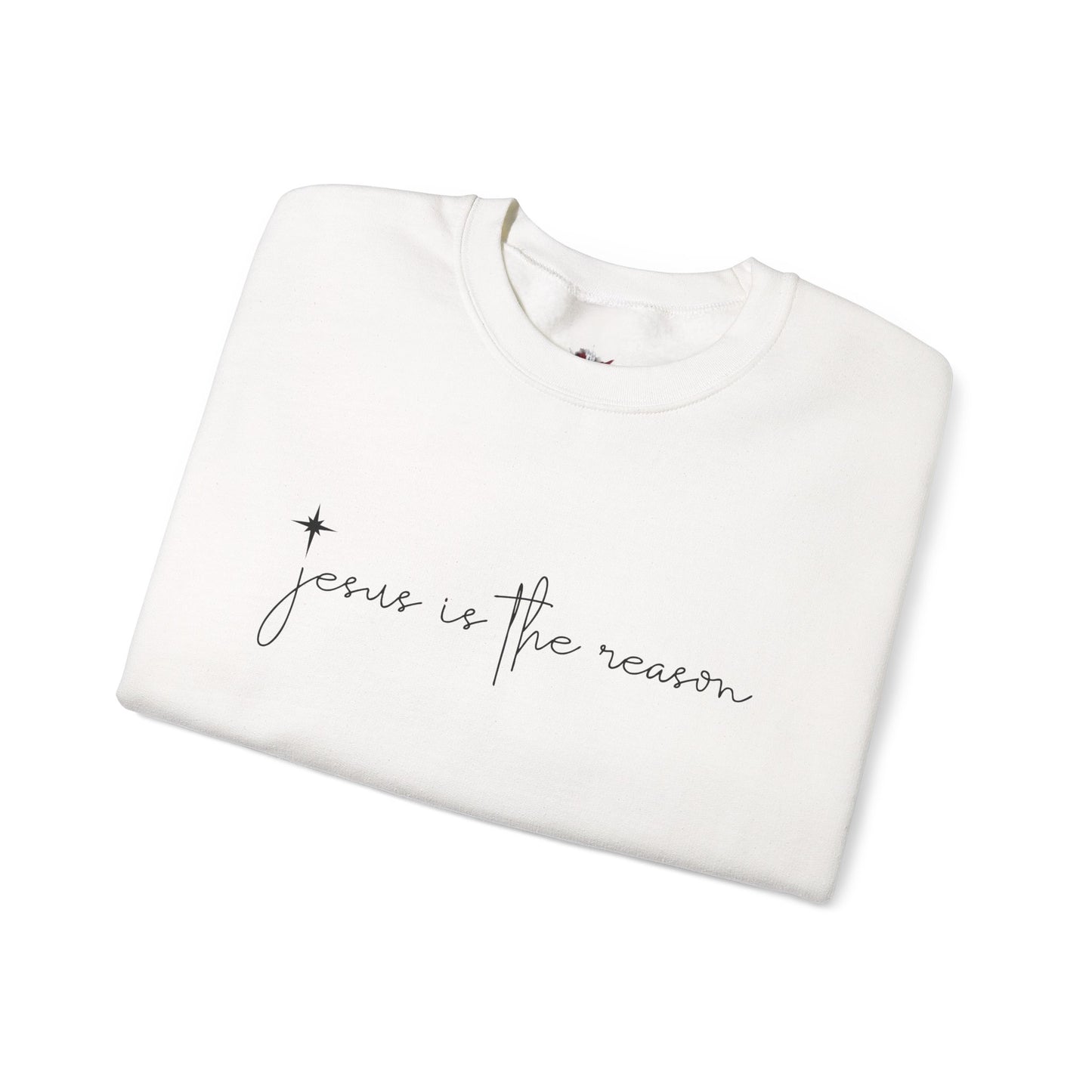 Jesus is the Reason Christmas Crewneck Sweatshirt Women Christian Holiday Gift