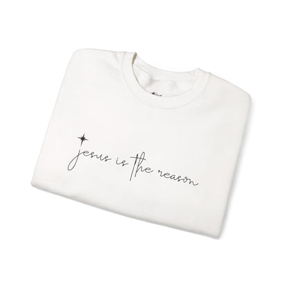 Jesus is the Reason Christmas Crewneck Sweatshirt Women Christian Holiday Gift