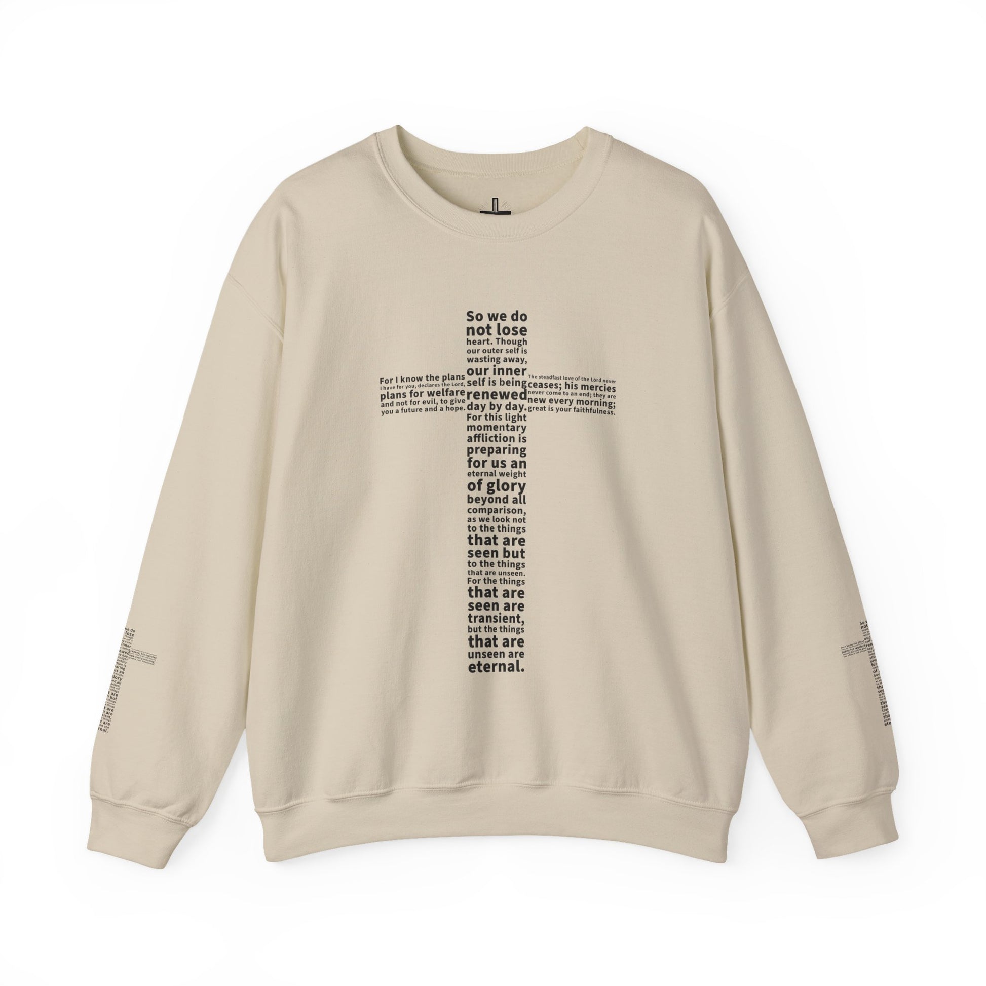 Bible Verse Cross Sweatshirt | Christian Apparel