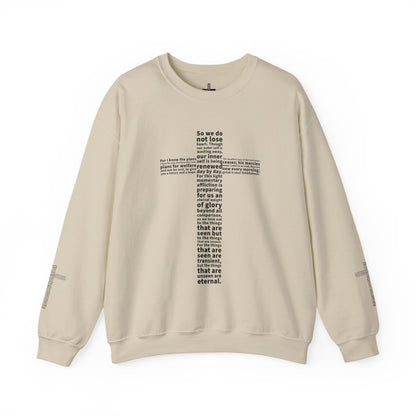 Bible Verse Cross Sweatshirt | Christian Apparel