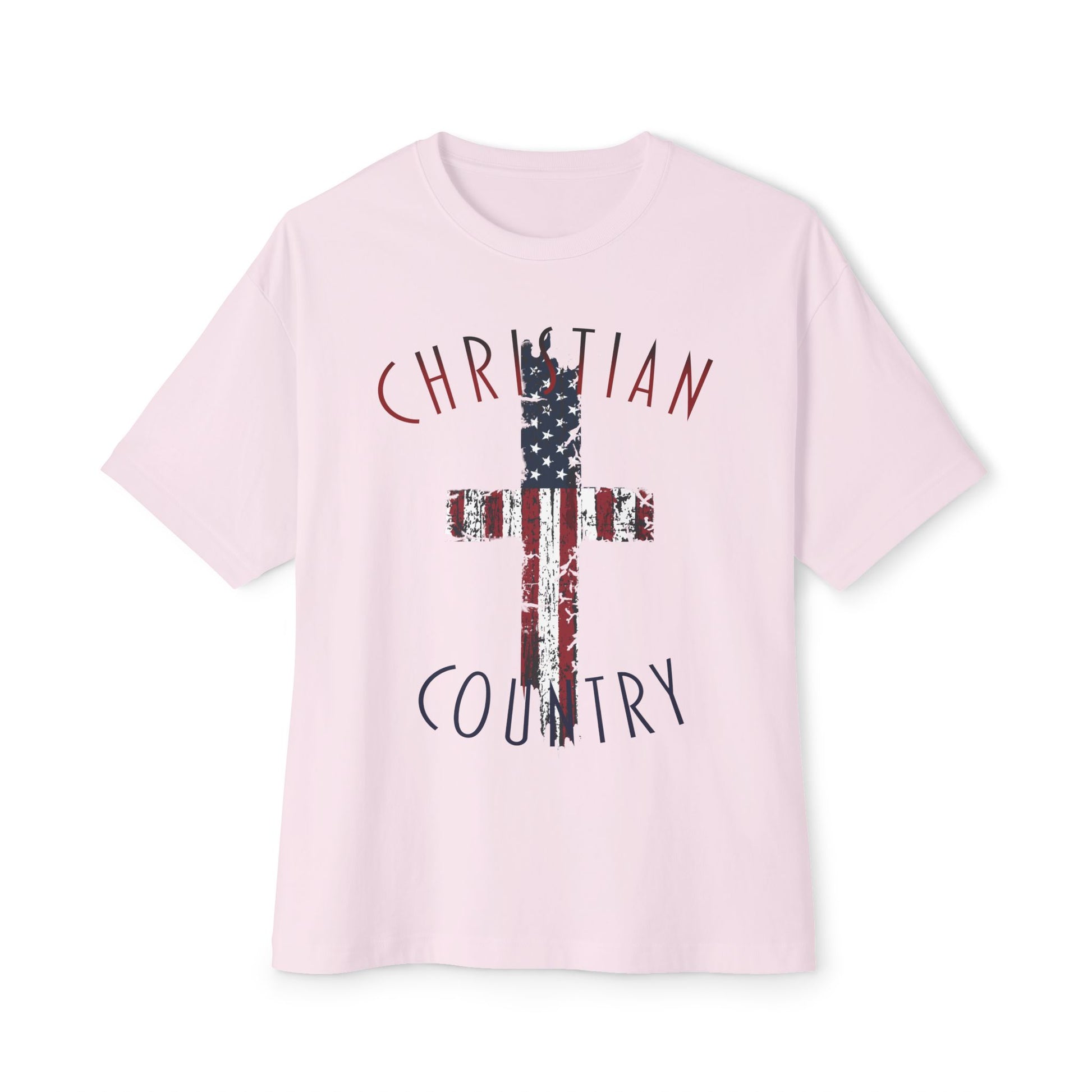 Christian Country American Flag Cross T-Shirt