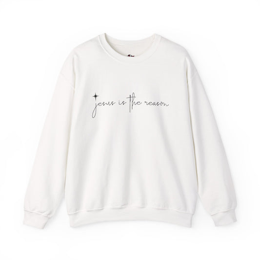 Jesus is the Reason Christmas Crewneck Sweatshirt Women Christian Holiday Gift