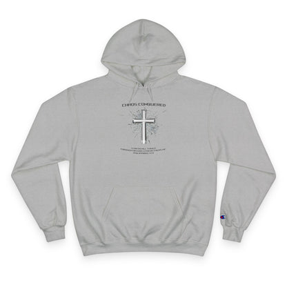 Chaos Conquered Christian Champion Hoodie | Philippians 4:13 Men's Faith Pullover