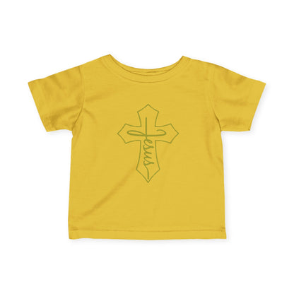 Christian Infant T-Shirt | Jesus Cross Baby Baptism Gift