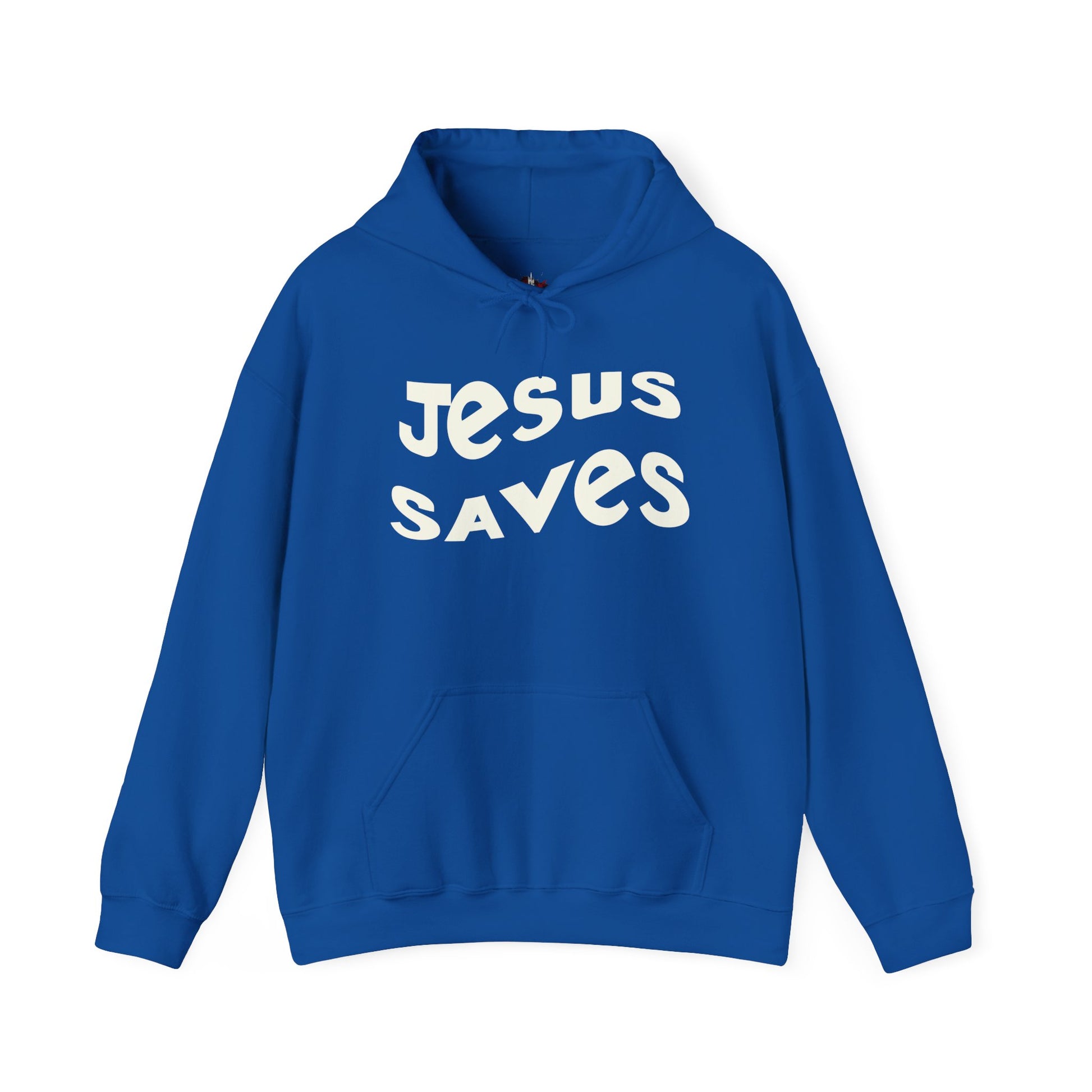 Women’s Christian hoodie with 'Jesus Saves' text, floral cross design, faith apparel for women


