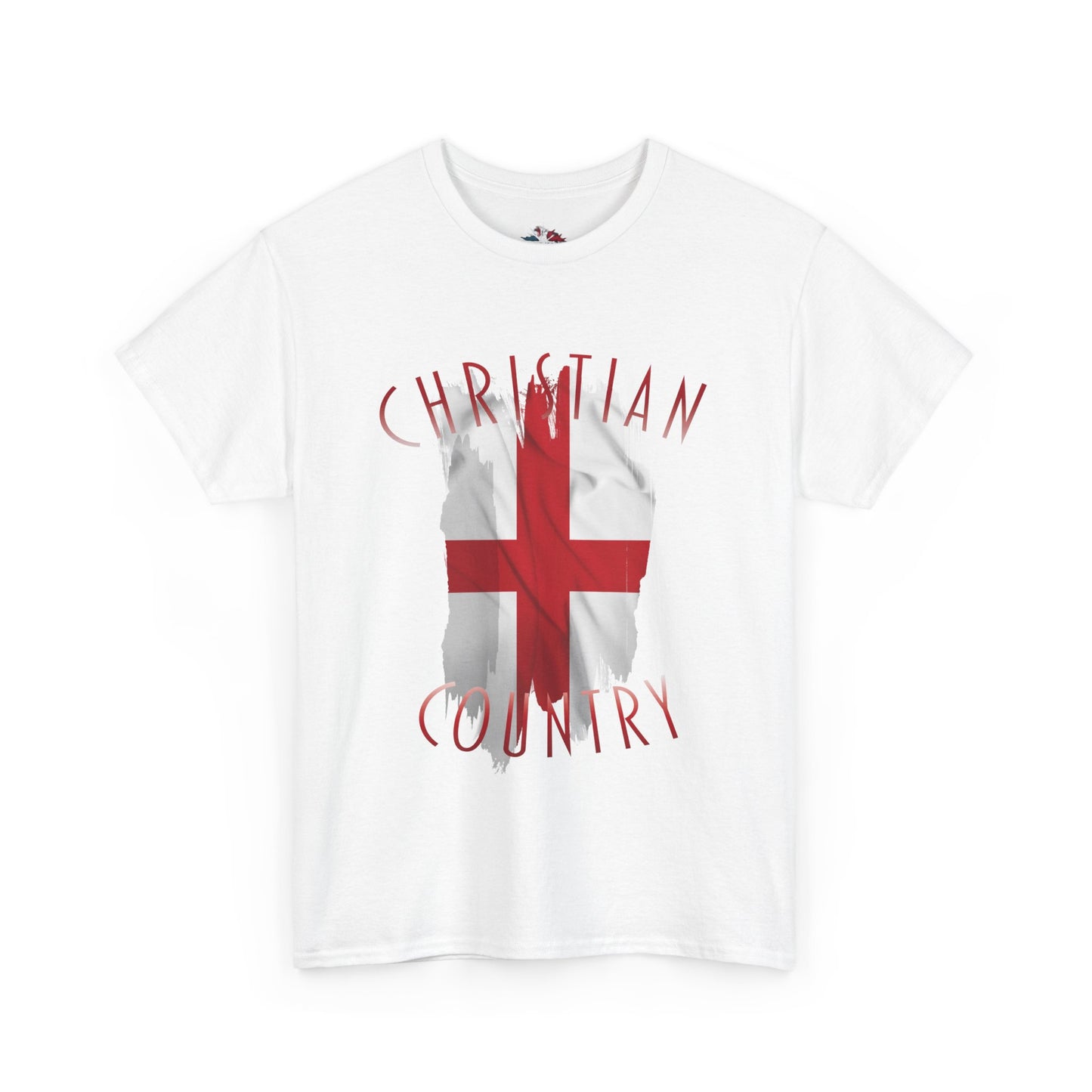 Christian Country England Flag T-Shirt, Unisex Graphic Tee, Faith-Based British Pride Apparel, Spiritual Gift