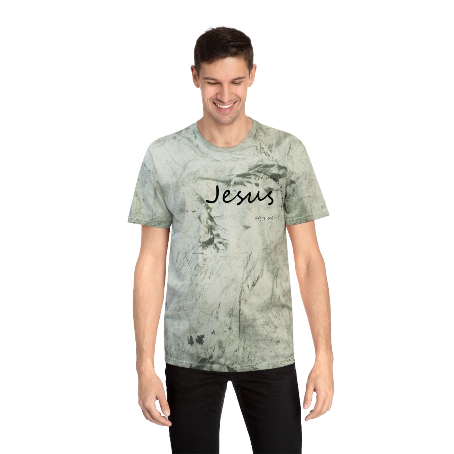 Colorful Jesus T-Shirt, Unisex Tie Dye Tee, Faith-Based Apparel