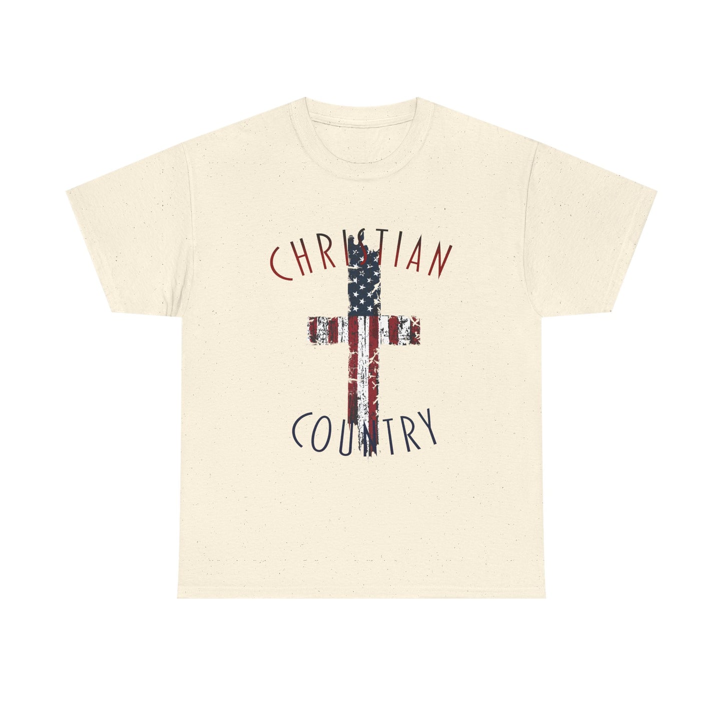 Christian Country American Flag Cross T-Shirt