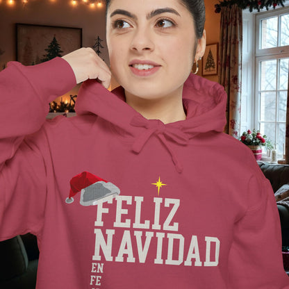 Feliz Navidad En Fe Hoodie | John 3:16 Christmas Hoodie | Limited Bilingual Faith Drop 2025