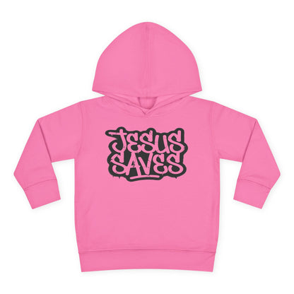 Jesus Saves graffiti youth hoodie front view


