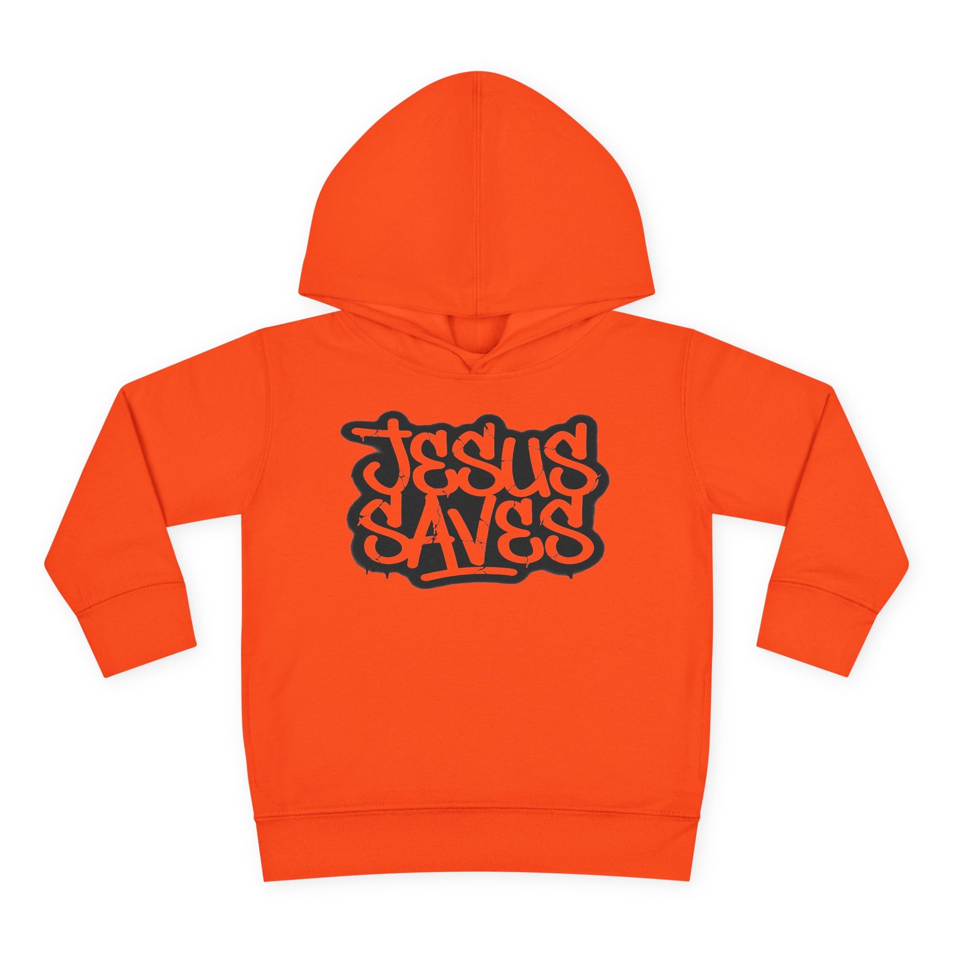 Jesus Saves graffiti youth hoodie front view

