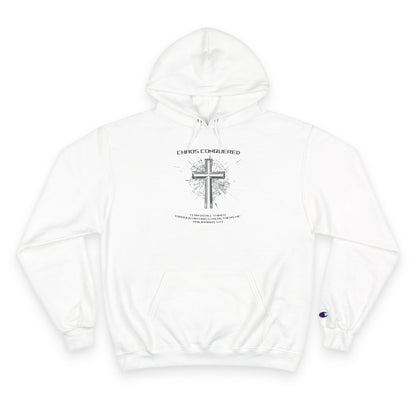 Chaos Conquered Christian Champion Hoodie | Philippians 4:13 Men's Faith Pullover