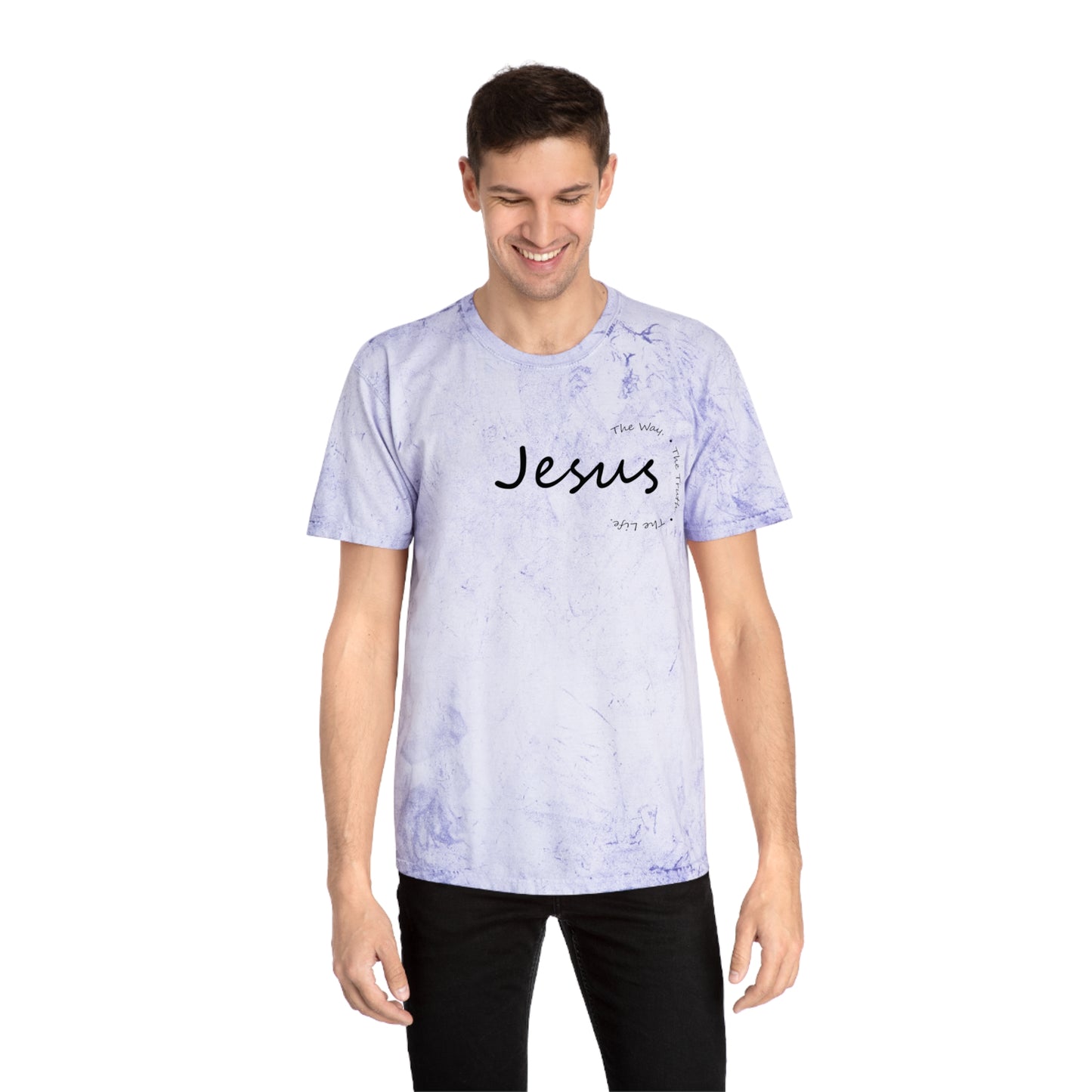 Colorful Jesus T-Shirt, Unisex Tie Dye Tee, Faith-Based Apparel