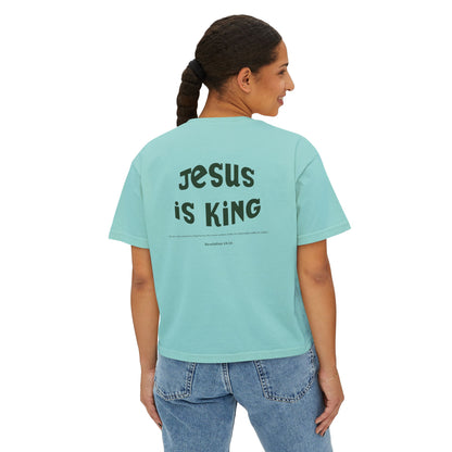 Jesus Is King T-Shirt, Unisex Graphic Tee with Revelation 19:16, Faith-Based Apparel