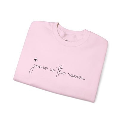 Jesus is the Reason Christmas Crewneck Sweatshirt Women Christian Holiday Gift
