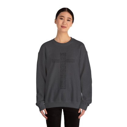 Bible Verse Cross Sweatshirt