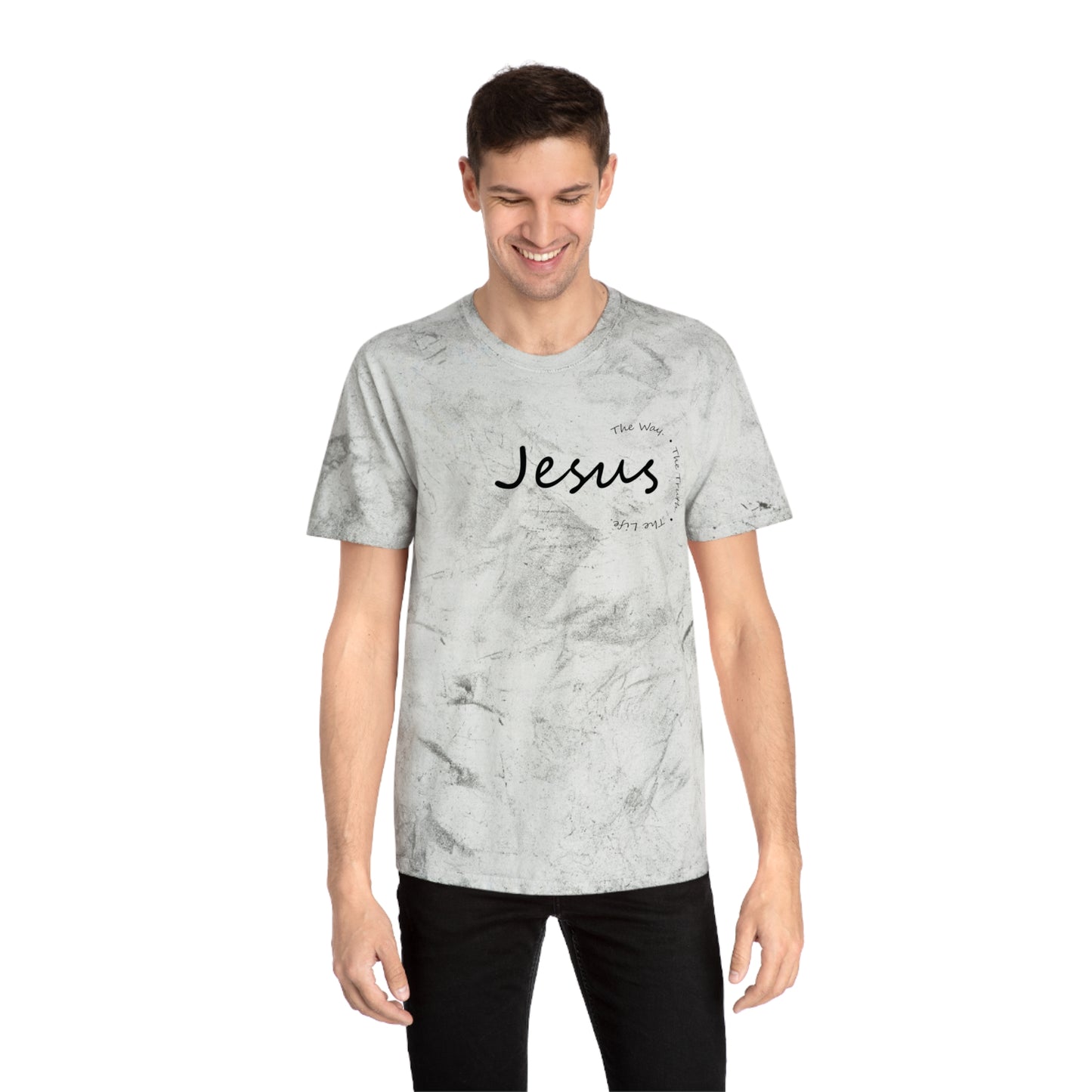 Colorful Jesus T-Shirt, Unisex Tie Dye Tee, Faith-Based Apparel